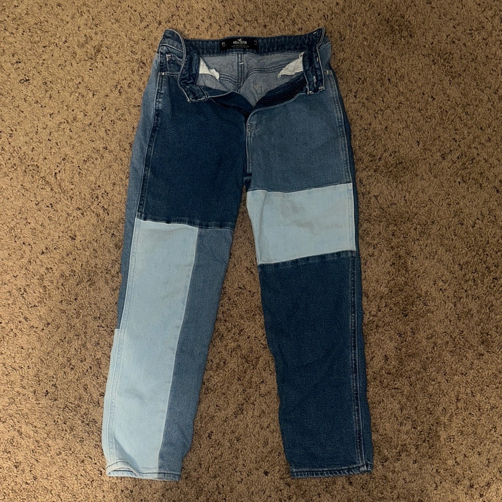 Women's Patchwork Blue Jeans